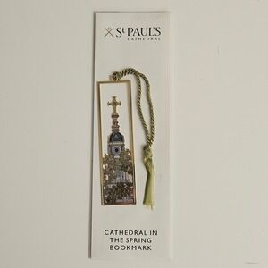 St Paul's Cathedral Metal Bookmark Gold Green NEW London Cathedral In The Spring